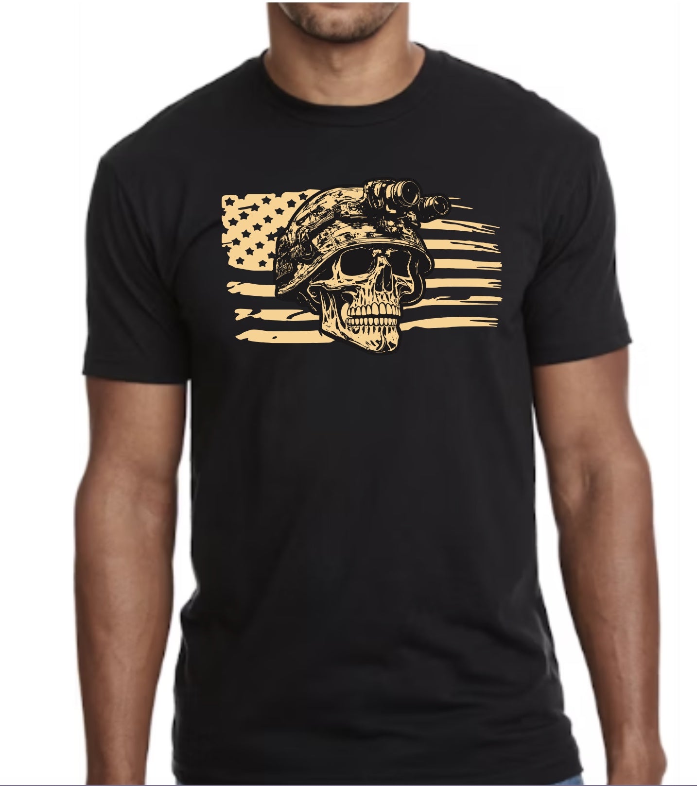 Skull & Stripes - Tactical-Inspired Tee