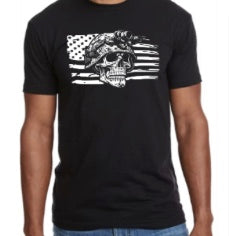 Skull & Stripes - Tactical-Inspired Tee