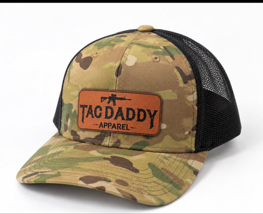 Tac Daddy Camo Patch Trucker Hat